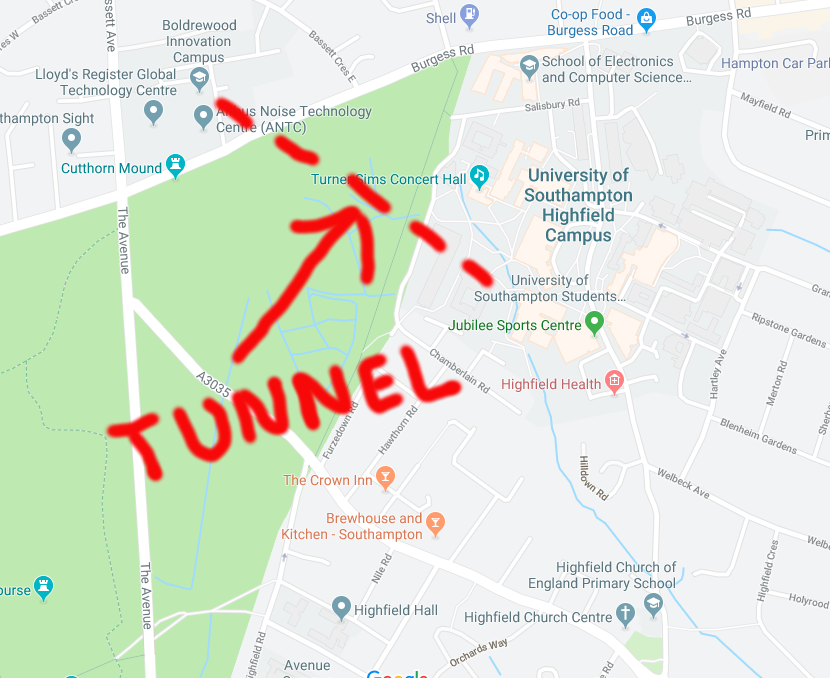 A Map of Boldrewood Tunnel...shhhhhhh